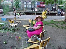 Photo of a woman in a garden