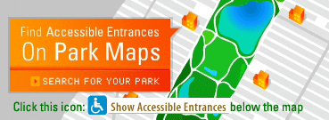 Find accessible entrances on park maps. Search for your park by following link