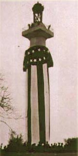 Historical Image of the unveiling of the Prison Ship Martyrs Monument in Fort Greene Park.