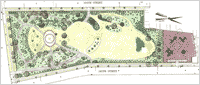 Image of the reconstruction plan for Martin's Field links to the capital project of the month for July 2005