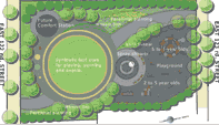 image of the plan for the construction of Ronald mcNair Park in Manhattan