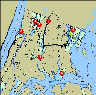 Map of Bronx Protection Sites