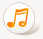 Graphic of a musical note