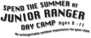 Spend the Summer at Junior Ranger Day Camp Ages 8-11 An unforgettable outdoor experience for your child