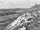 Image of 1867 image of the future site of Prospect Park�s lake, refectory, and lookout.