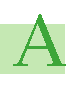 Image of the letter A