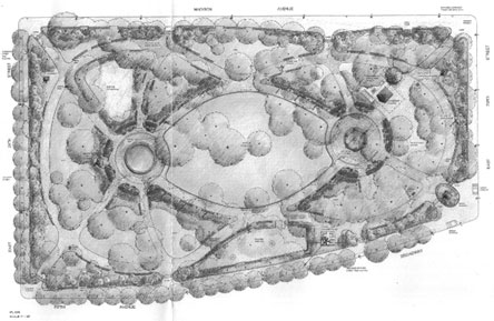 Illustration of a park design