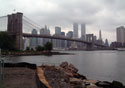 View of the Brooklyn Bridge from Brooklyn Bridge Park