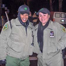 Two Parks Enforcement Patrol Officers protecting our Parks