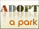 Logo for Adopt a Park, links to Adopt a Park page