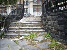 The staircase at St. James Park