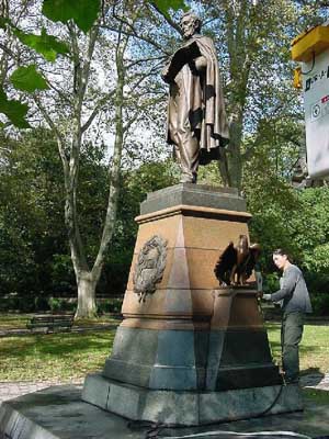 Photo of Abraham Lincoln monument in Prospect Park Brooklyn