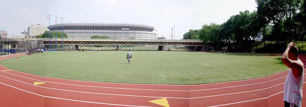 Macombs Dam Interim Track and Field after completion