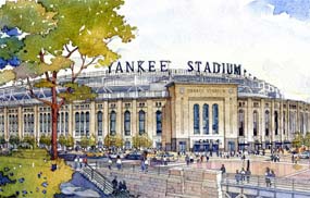 Rendering of proposed Yankee Stadium redevelopment
