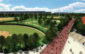 Rendering of proposed Yankee Stadium redevelopment