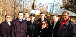 Photo of Commissioner Benepe with Parks officials