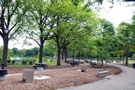 Crotona Park Indian Lake and Amphitheater Ribbon Cutting : Photo ...